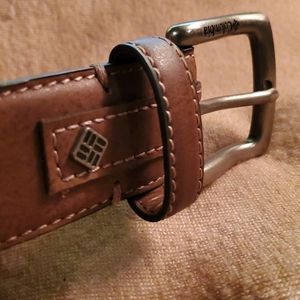 Columbia faux leather belt